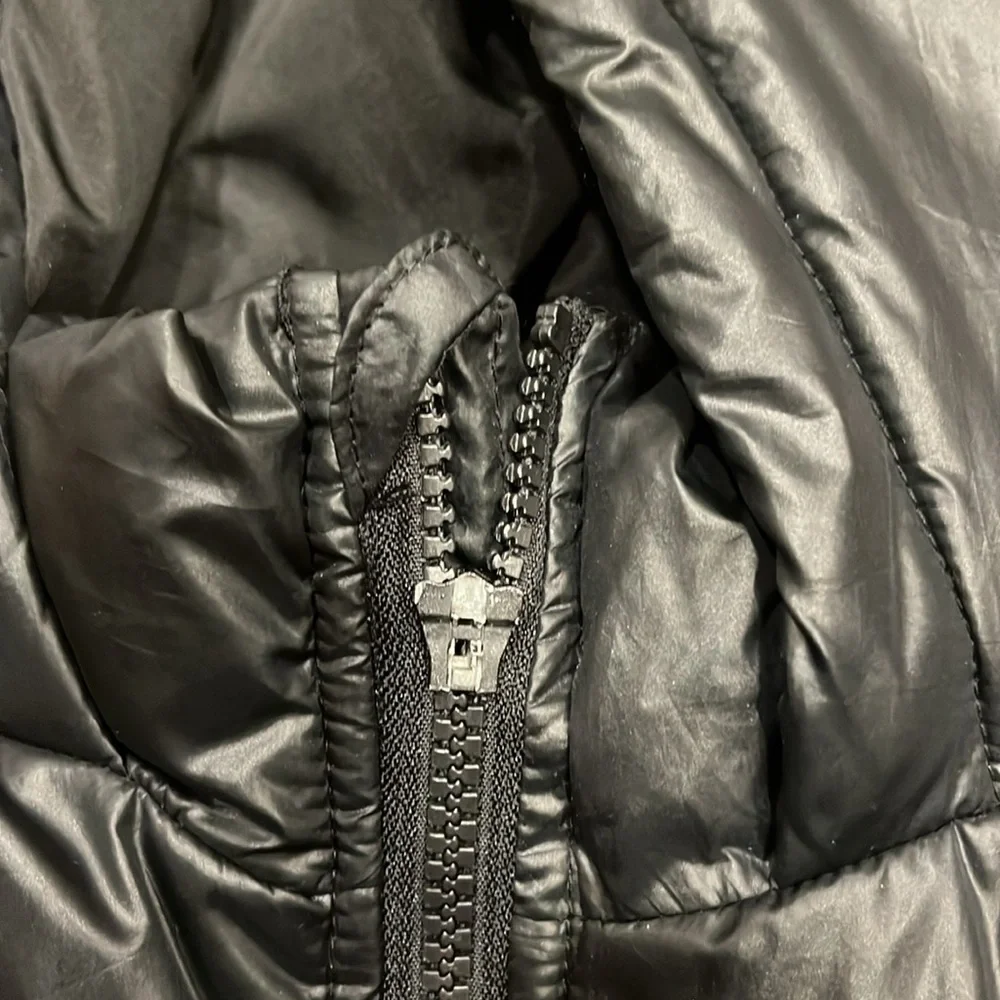 Art Class Cropped Zip Up Winter Puffer Jacket